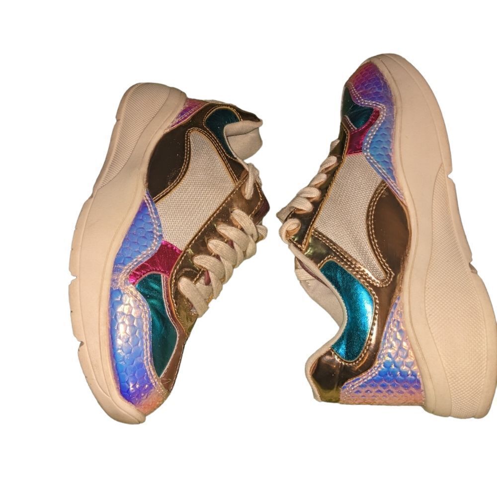 Sparkly girls tennis shoes size 3
